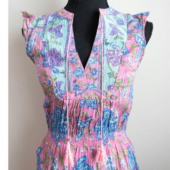 Bell By Alicia Bell Pink & Blue Floral Dress Size XS - Picture 2 of 4